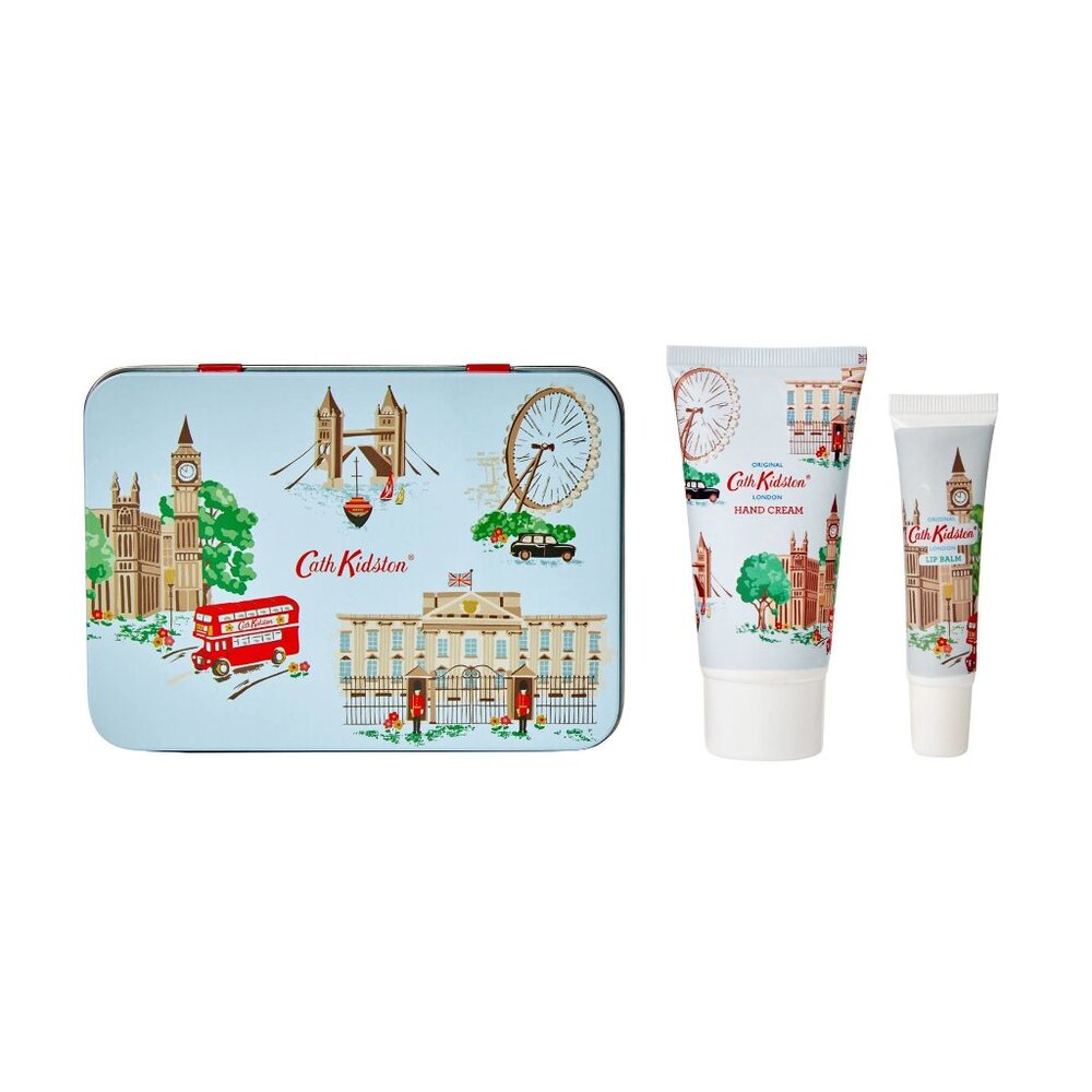 Heathcote & Ivory Cath Kidston Iconic London Tea Hand Cream & Lip Balm Tin